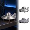 3D Printed Space Model UFO Figurine, Sci-Fi Spacecraft Decor, One-Piece Craft with Clear Space-themed Desk Accessory Texture, Mini Ornament