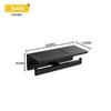 304 Stainless Steel Wall Mounted Toilet Paper Holder Matte Black Paper Towel Phone Holder Storage Rack Bathroom Accessories