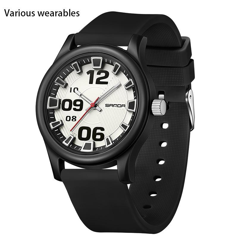 Quarzuhr Student Style Modische einfache wasserdichte Silikonband Kinderquarzuhr