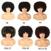 Parrucca Afro Corta Riccia Lenta Sintetica Per Donne Nere Parrucche Afro Ricce Corte con Frangia Riccia Naturale Cosplay Festa