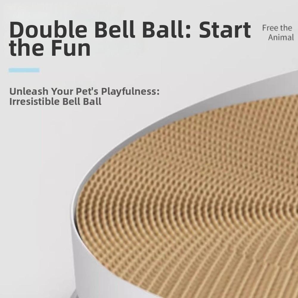 Stable Cat Scratch Board Round Teasing Cat Stick Interactive Cat Scratching Bed  Indoor Play