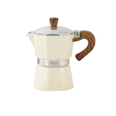 Italian Moka Pot Single Valve Stovetop Coffee Maker Manual Espresso Brewer for Home Use