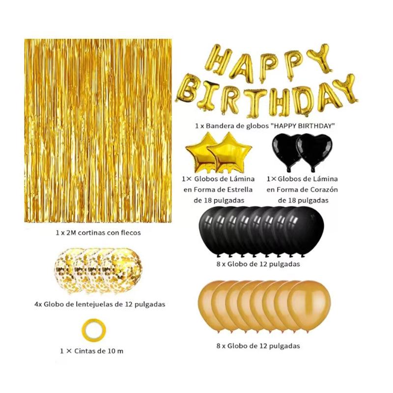 Hot Sale Rose Gold Balloon Decoration Set for Birthday Parties