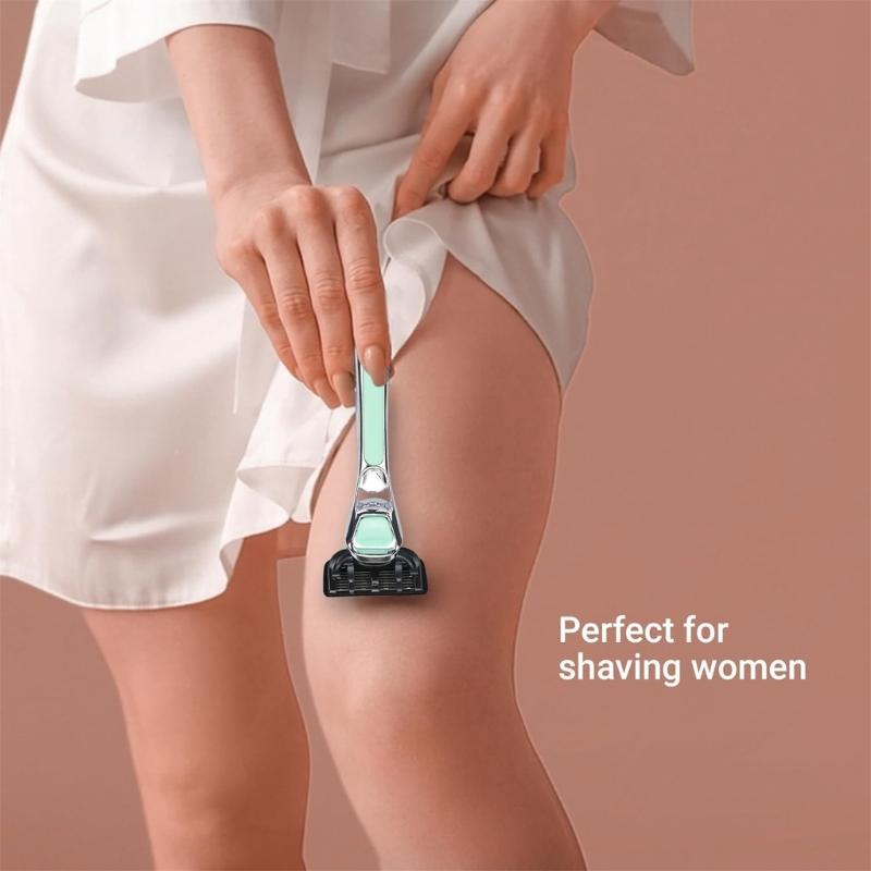 Safety Razors Safety Shaving Razors Metal Razors with 5 Safety Razors Blades,Ecofriendly Razors with Ergonomic Handle