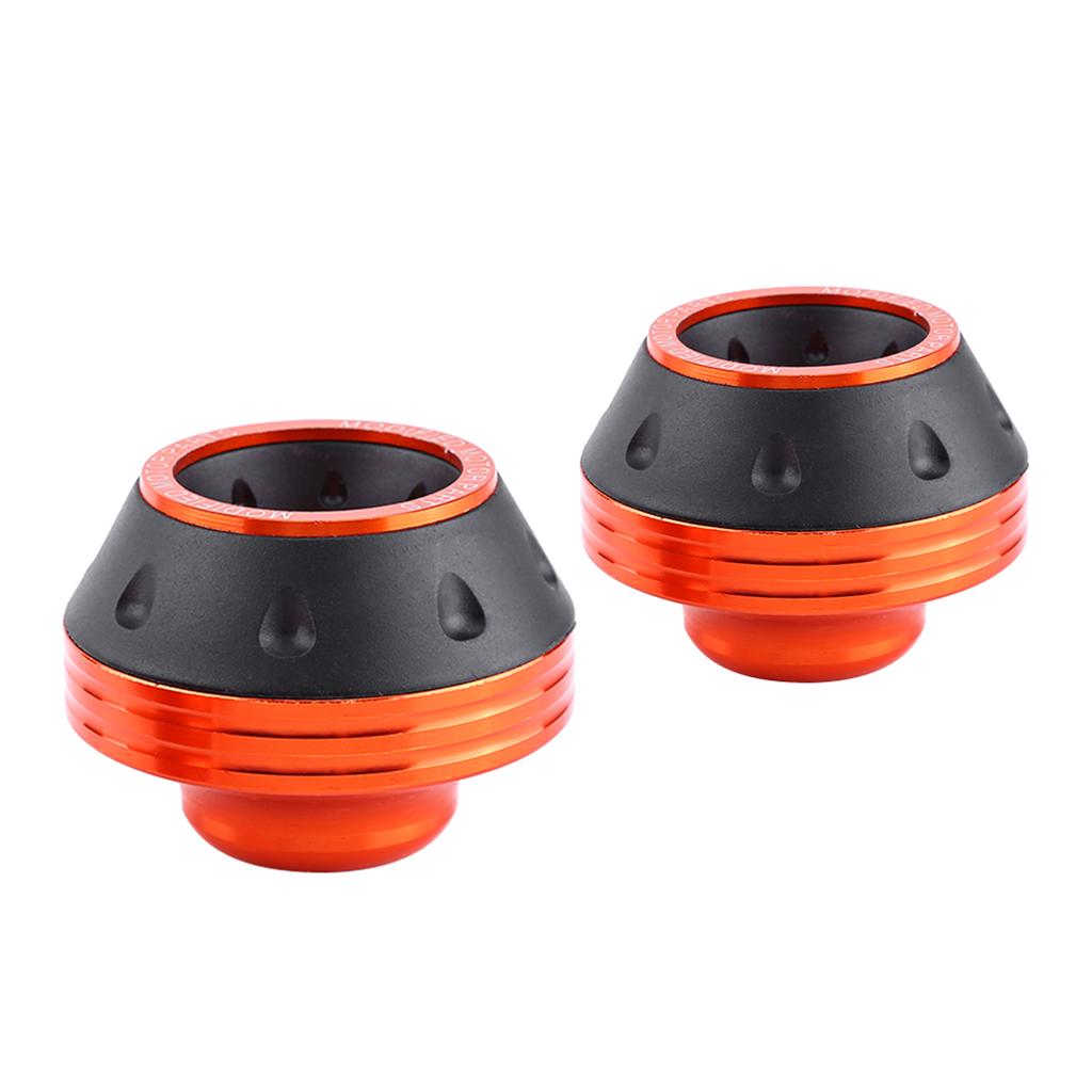 CNC Aluminium Forgaffel Hjul Ramme Sliders Motorsykkel Fall Protection Scooter Moped Orange