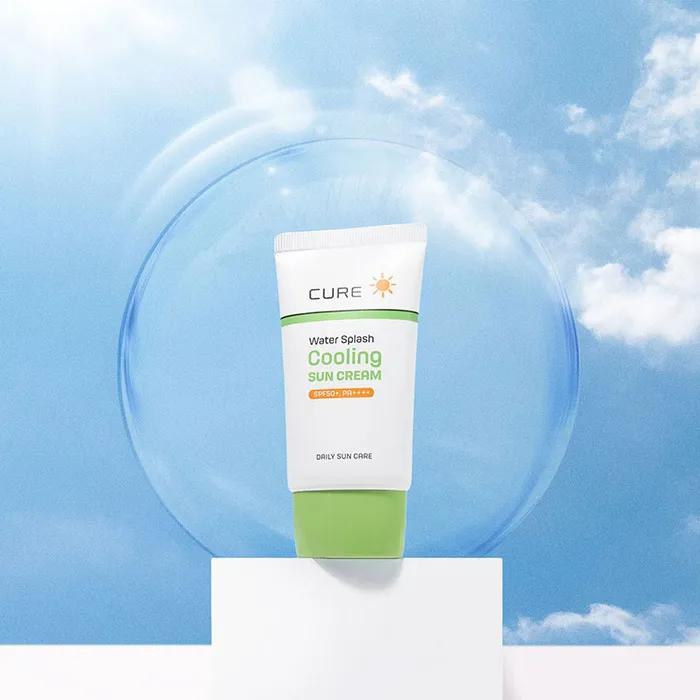 [Kim Jungmoon Aloe] Cure Water Splash Atdzesējošs Saules Aizsargkrēms 40ml