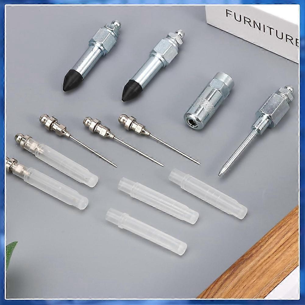 9Pcs Grease Needle Nozzle Kit,Grease Injector Needle Nozzle with Nipple Adapter Fitting Tool