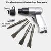 1 conjunto de cinzel de ar 150mm, alça poderosa, profissional, industrial, tipo reto, pneumático de ar, ferramenta de pá de martelo