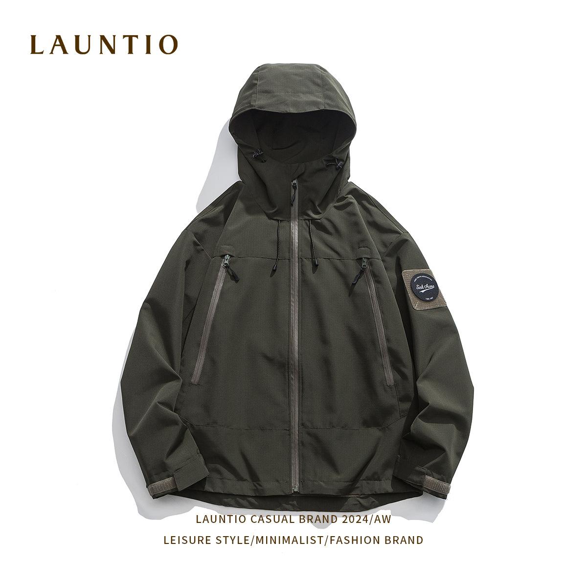 

Новая модная уличная водонепроницаемая толстовка с капюшоном для мужчин с липучкой, рабочая куртка для пар XXL армия зеленый