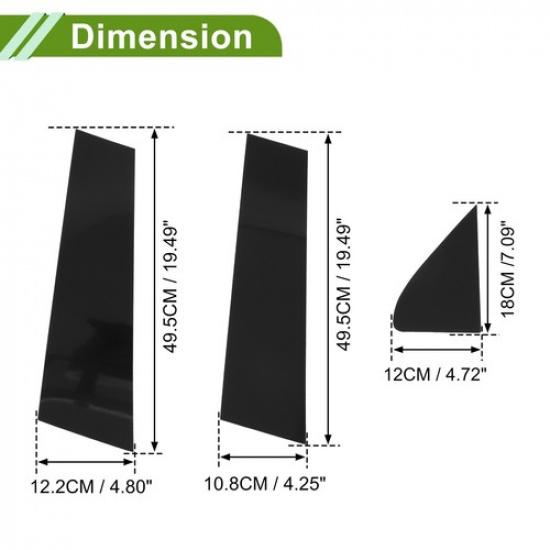 6 Pcs Door Pillar Window Trim for Chevy Silverado -2024