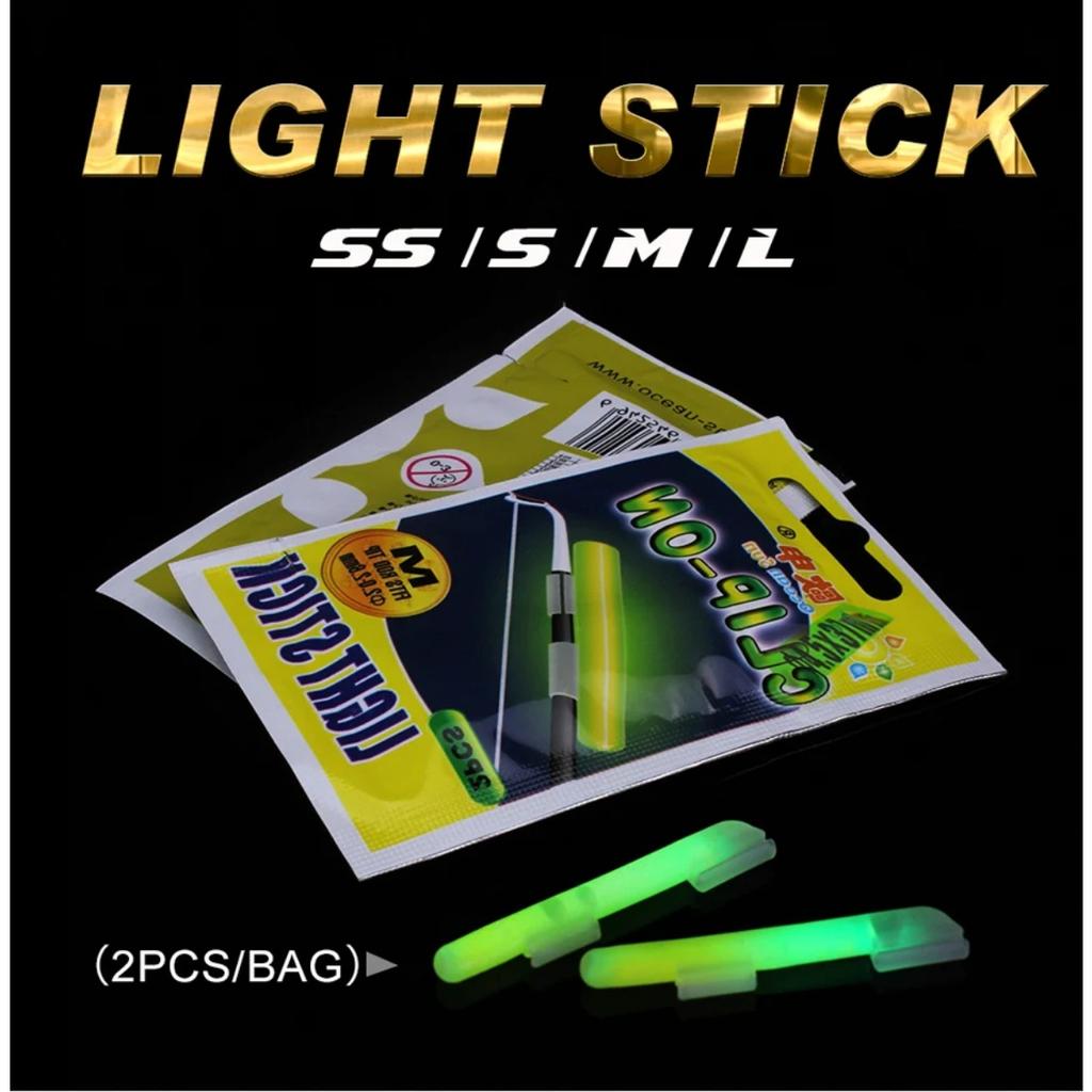 100pcs 50Bags Clip-On Fishing Rod Glow Stick Night Fishing Lights Float Stopper Fireflies Luminous Float Bobber Dark Glow Sticks 260319