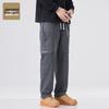 Jeanswest Men's Spring Autumn Outdoor Sport Casual Loose Straight-Leg Cotton Cargo Pants