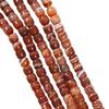 Přírodní pruhované červené achátové korálky ve tvaru válečku pro DIY buddhistické náramky Vajra Bodhi