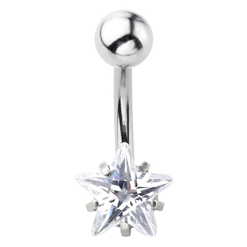 Niche Star Belly Piercing Belly Button Rings Navel Piercing Belly Ring Jewelry