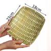 Creative Natural Bamboo Sieve Handmade Weaving Fruit Bread Basket Household Snack Basket Kitchen Storage