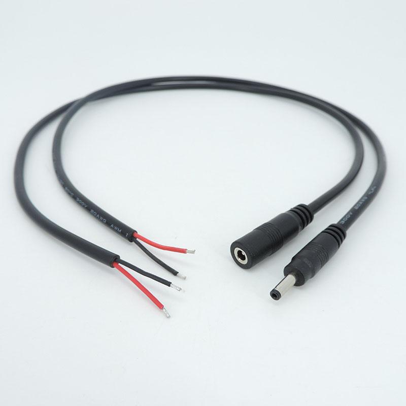 3.5x1.35mm DC male female extend connector cable Power supply Plug with extension wire DC female and Male plug adapter