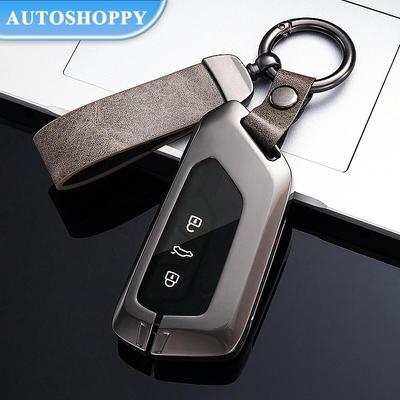 Copertura della cassa chiave dell'automobile del metallo di modo Shell Fob per Volkswagen VW Golf 8 MK8 ID-4 ID-6 per Skoda Octavia A8 per Seat Leon FR MK4 Cupra