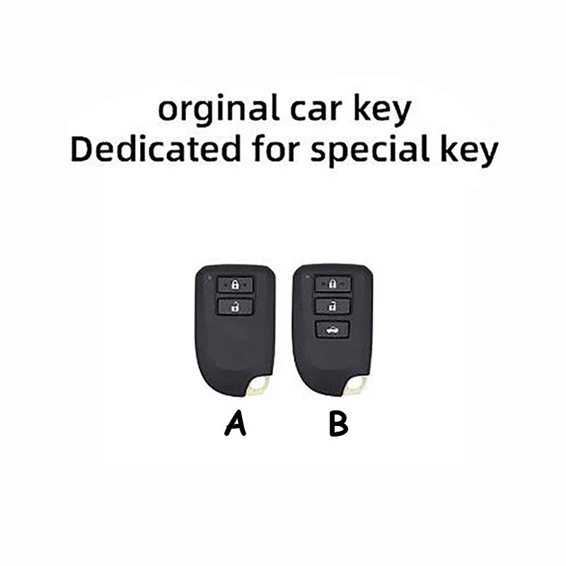 New Abs Carbon Auto Key Fob Case Fit For Toyota Vios Yaris 2013 2014 Yaris L Hiace Key Fob Cover Protective Cover