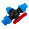 Supapă cu bilă 20/25/32/40/50mm Supapă cu bilă cu 3 căi Negru+Albastru