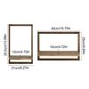 Wall Mounted Shelves 2 Pieces Set Floating Shelves Lightweight Mounting Brackets For Greenery Trophies Vases Decorations Photos