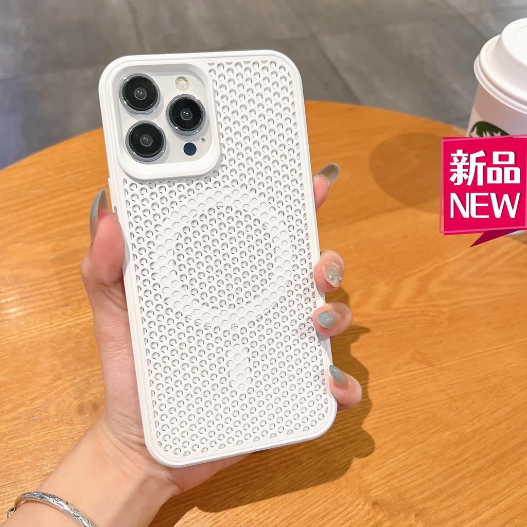 2-In-1 heat dissipation magnetic mobile phone case is suitable for Apple 16PROMAX trend 15 skin feeling 13/14 protective cover 11