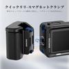 Neewer AC034 Side Handle for AC014 Modular Quick Release Magnetic Action Camera Mount Adapter for Osmo Action 5 with Grip and Cold Shoe Shutter
