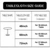 PVC Table Protector Cover Elastic Edge Table Cover New Tablecloth Protector  for 36-68inch