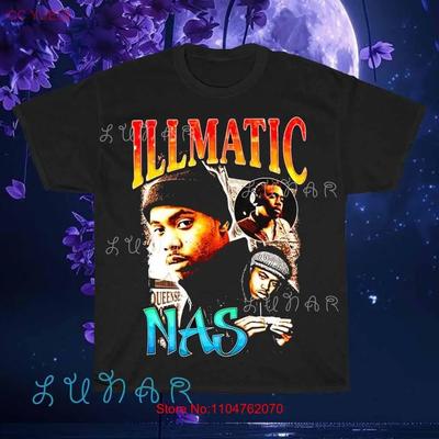 New T Shirt Nas Ill Illmatic Logo Funny Size S To 5XL Vintage Washed Soft Graphic Breathable Stretched Streetwear Unisex