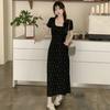 In the Summer of 2008, the New Hepburn Style Dress Spice Girl Long Design Sense Temperament Versatile and Thin Floral Skirt