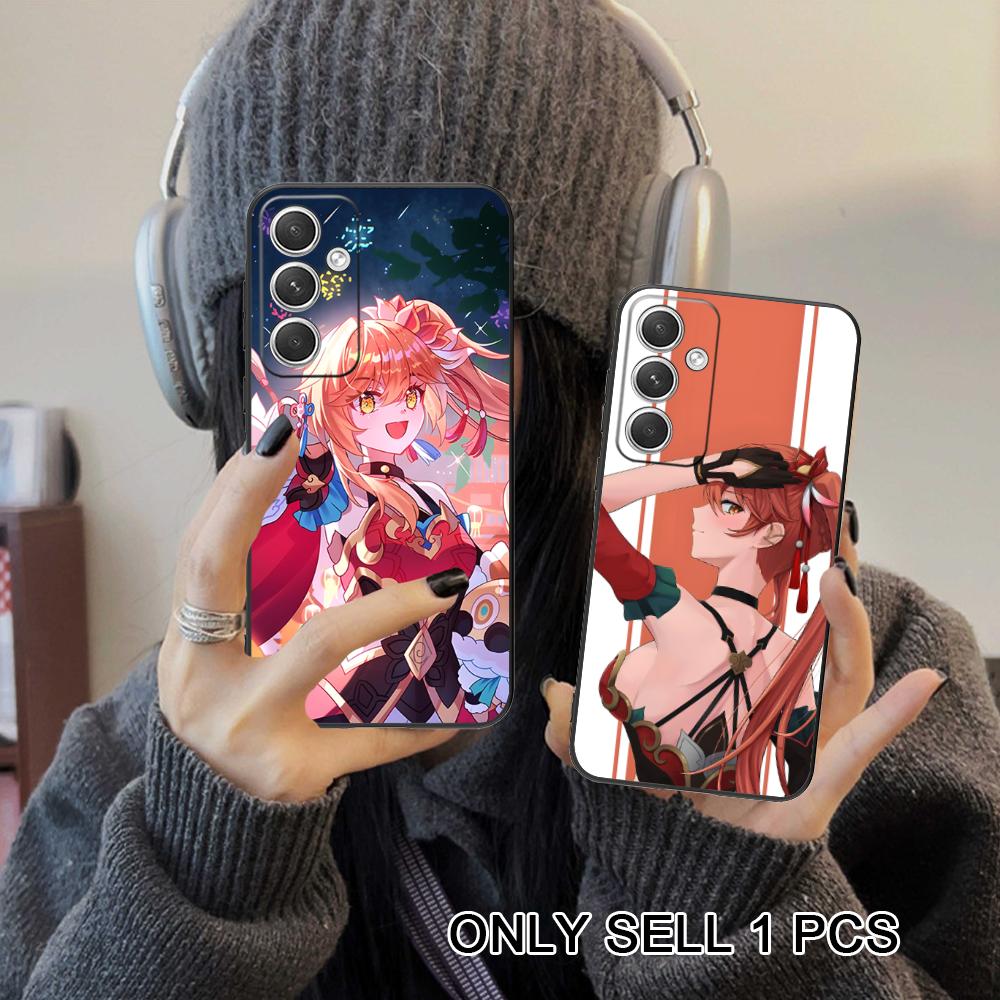 HSR Guinaifen Matte TPU Mobile Phone Case for Samsung Galaxy S26 S25 S24 S23 S22 S21 S20 Note20 Plus FE Ultra Colorful Cover