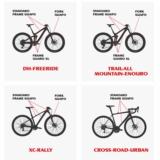 10 Peças/Conjunto 3D Bicicleta MTB Resistente a Arranhões Proteção Removível Adesivo Beleza/Gorila