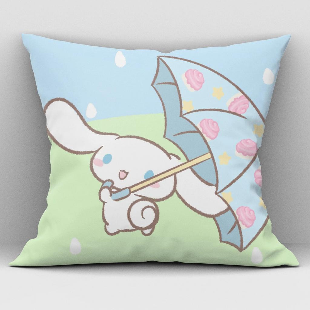 Sanrio Cinnamon Dog Big Eared Dog Pillow Cover Living Room Sofa Cushion Cover Kawaii Room Decoration Birthday Gift Gift