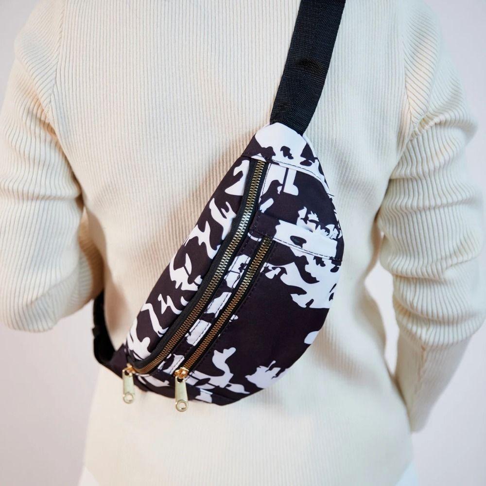 

Waterproof Crossbody Fanny Packs Double Zipper Waist Pack Bum Bags Waist Bag Travel Hip hop