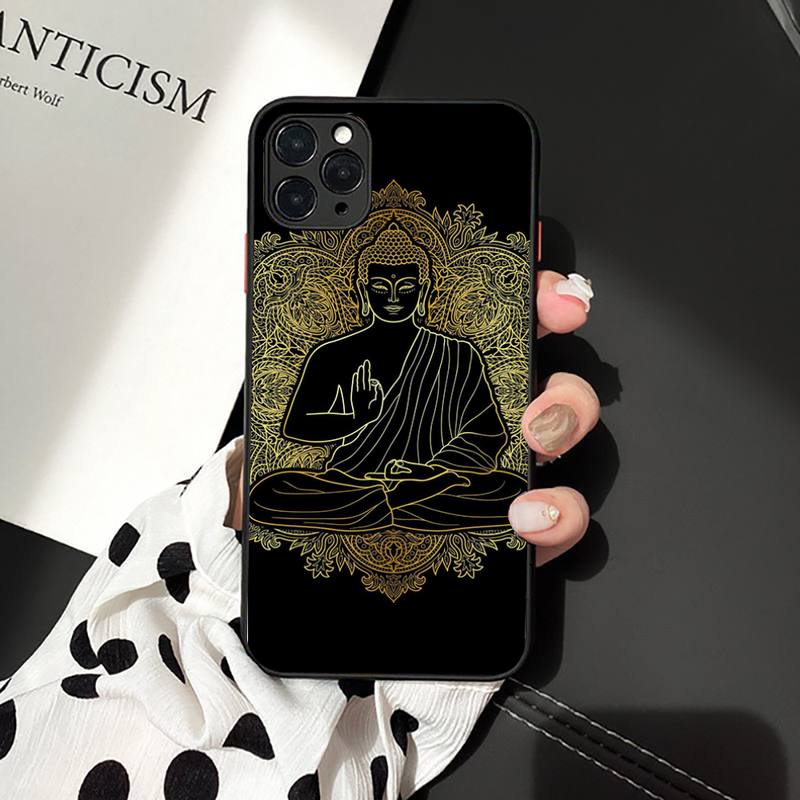 Retro Galactic Gautama Buddha Budha Phone Case for iPhone 11 12 13 Mini Pro XS MAX 8 7 6 6S Plus X 5S SE 2020 XR Case