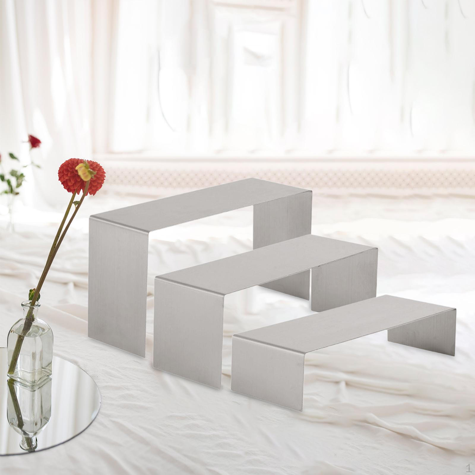 

3 шт. Подставка для кексов, держатель для ювелирных изделий для коллекционирования Brushed Silver