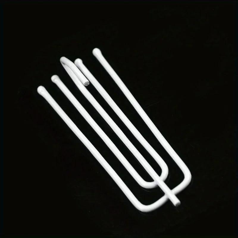 30Pcs Premium Steel Curtain Hanging Hooks White Window Rings Durable Home Decor Curtain Accessories.