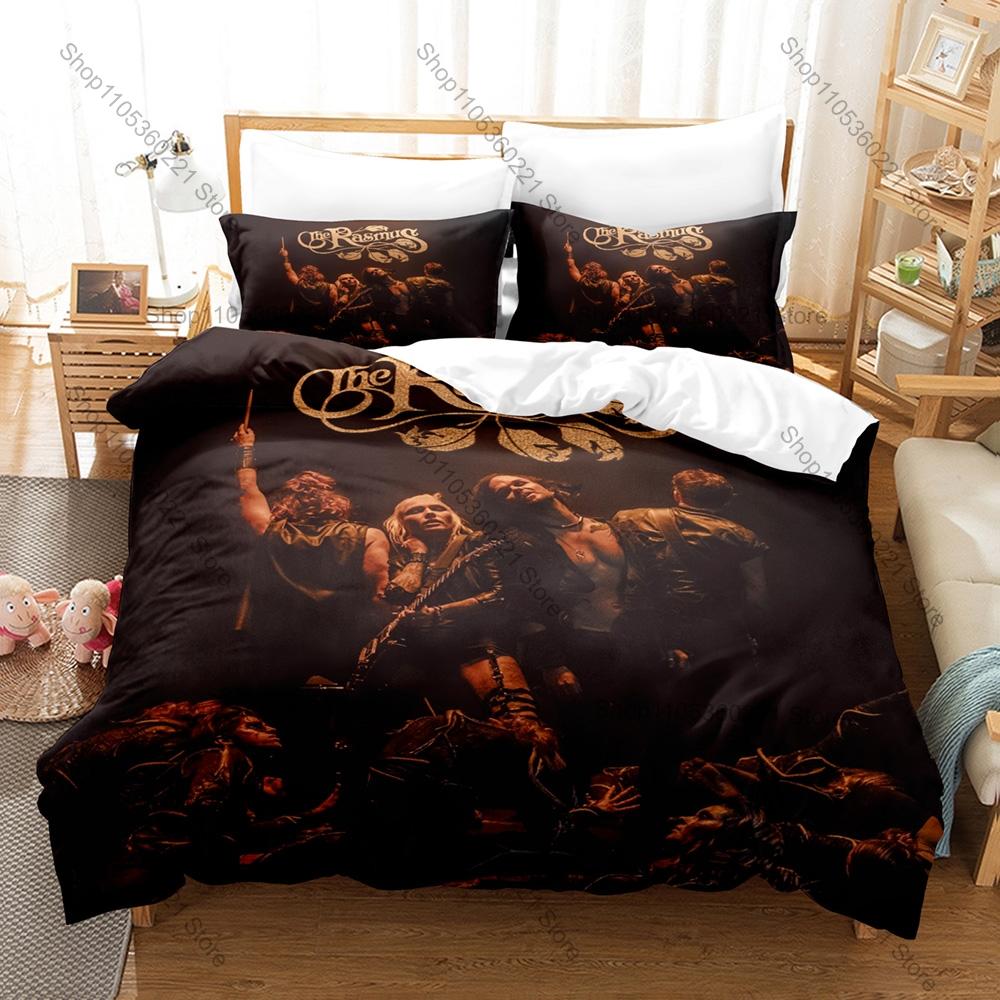 Lauri Ylönen Band Art Printed Bedding Kit 3PCS Duvet Cover & 2 Pillow Covers Breathable Fabric Rock Lover Bedroom Ornament