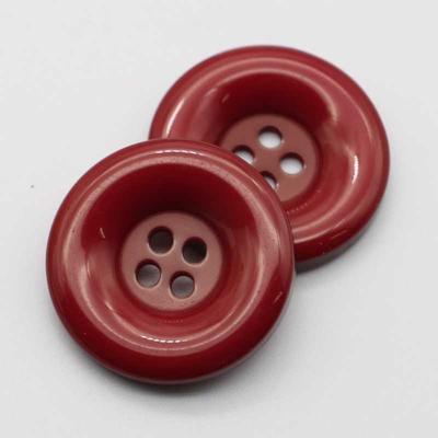 10 Stück Rote Runde 4-Loch Knöpfe 15mm/20mm/25mm/30mm Große Harzknöpfe Bekleidungszubehör