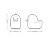 LED Night Light Mini Duck Silicone Sleeping Lamp Touch Sensor Switch USB Charge