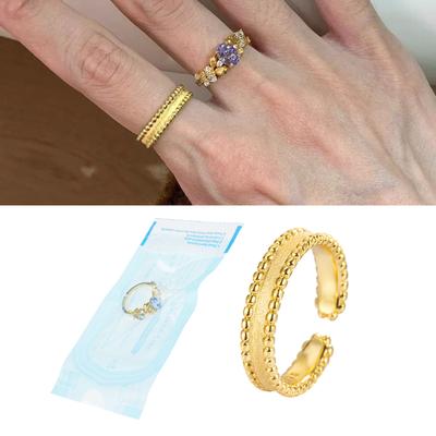 Elegant Adjustable Open Rings Fashionable Adjustable Rings Accessory with Floral Design for Every Occasion