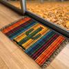 Regenbogenstreifen Fußmatte mit Kaktus-Motiv Willkommensmatte Outdoor-Teppich Weicher Wohnzimmerteppich Teppich für Schlafzimmer Heimdeko
