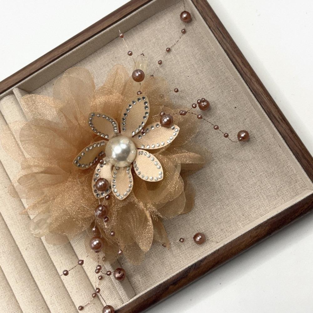 

Flowers Grasping Clip Tassel Hair Clip Fashion Hair Claw Clips Women шампанського