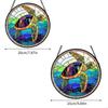 Colorful Glass Hanging Decorative Item Sun Catcher Glass Texture Suitable for Creates Colorful Effects in Various Room B03E