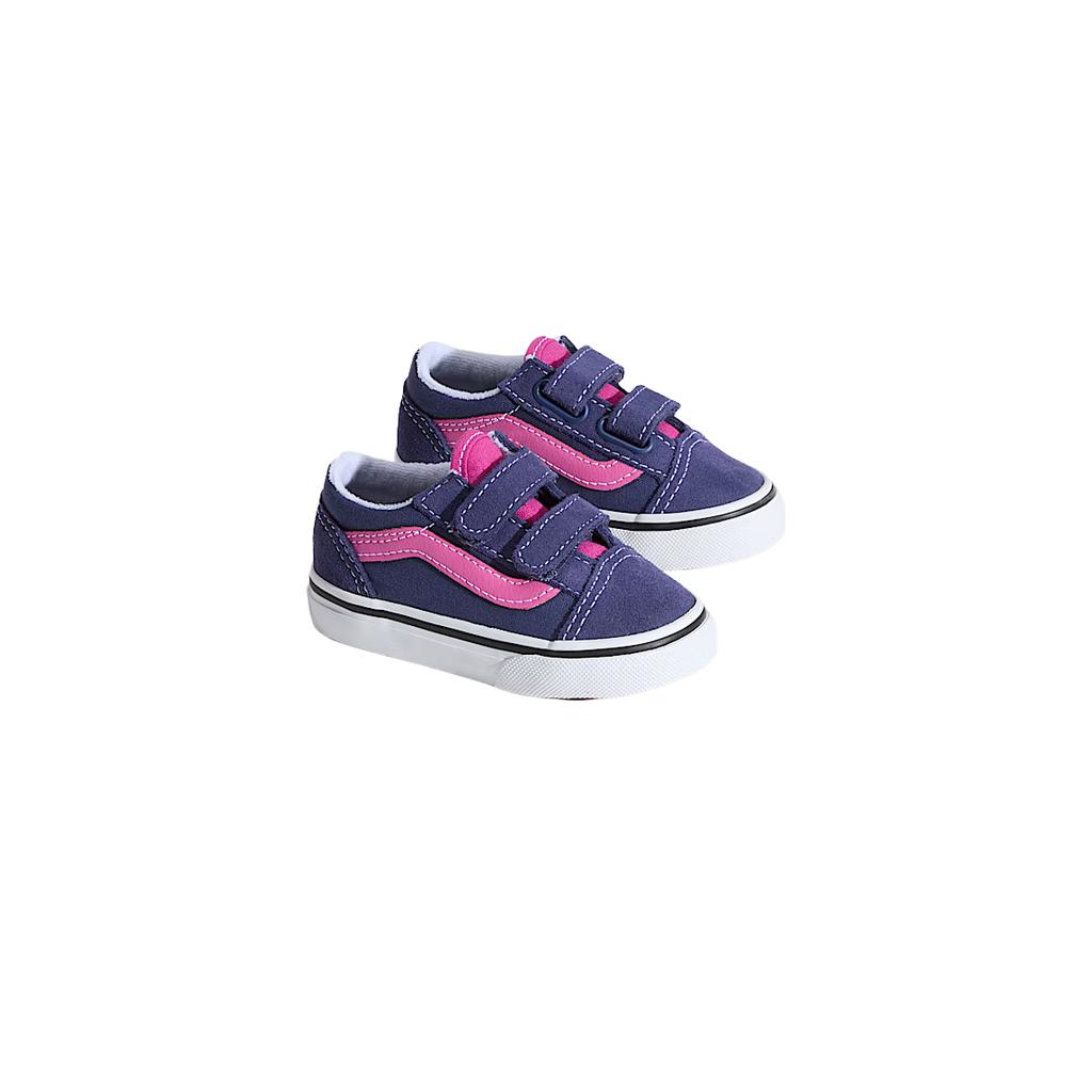 Vans Old Skool V Fashionable Versatile Trendy Comfortable Toddler Shoes Baby Shoes Purple VN000CTGDTW