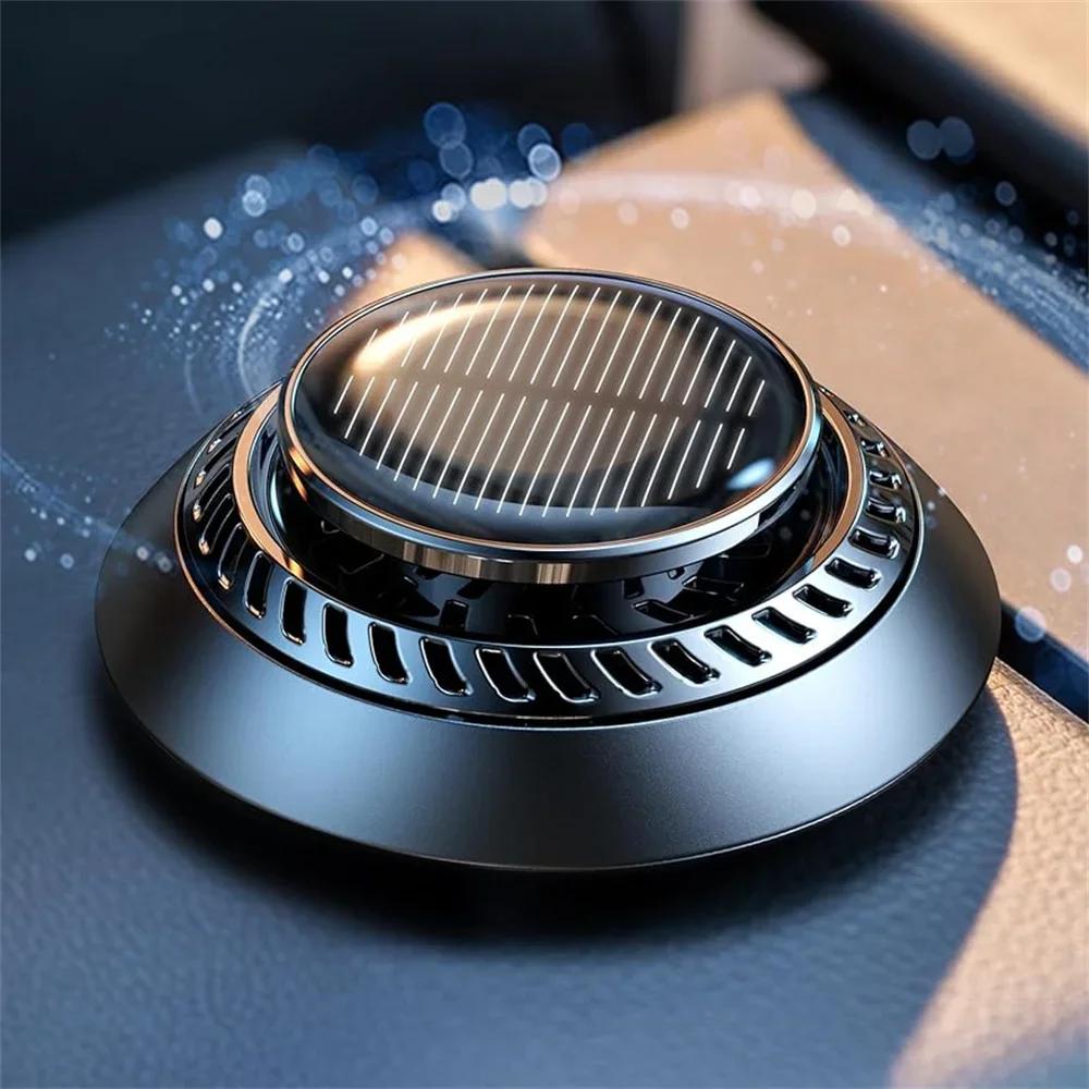 Aromaterapia para Carro Alimentada por Energia Solar Rotação Automática Solar Purificador de Ar para Carro Fragrância Enfeites para Carro Difusor para Carro para Óleo Essencial