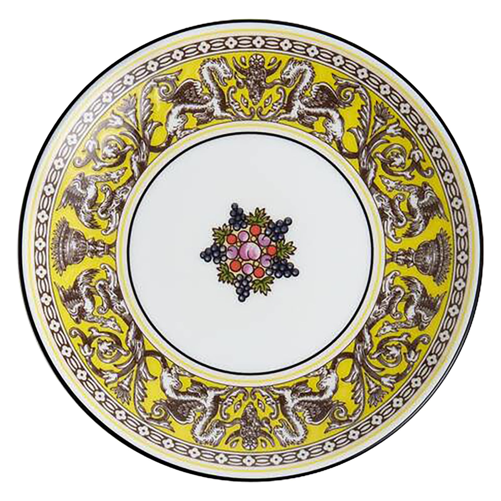 

[Officially Imported] Wedgwood Florentine Citron Petit Tray, Small Plate, Approx. 12cm, Yellow, 1076514