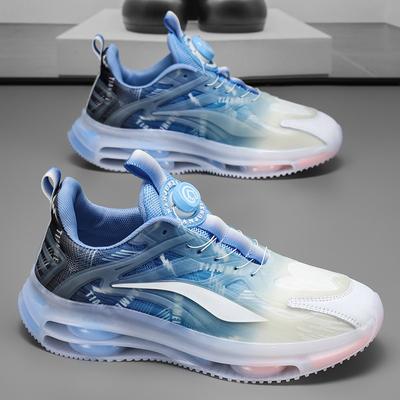 Children's Shoes Rotating Button Sports Shoes Men's and Women's Casual Parent-child Air Cushion Soft Sole