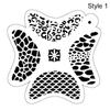 Halloween Birthday Party Temporary Tattoos Stencils for Body Painting Face Art Paint Template