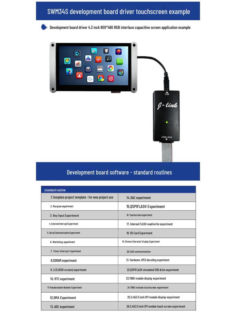 IoT Smart 4.3-inch Touch Display Module with LVGL HMI for Human-Machine Interaction