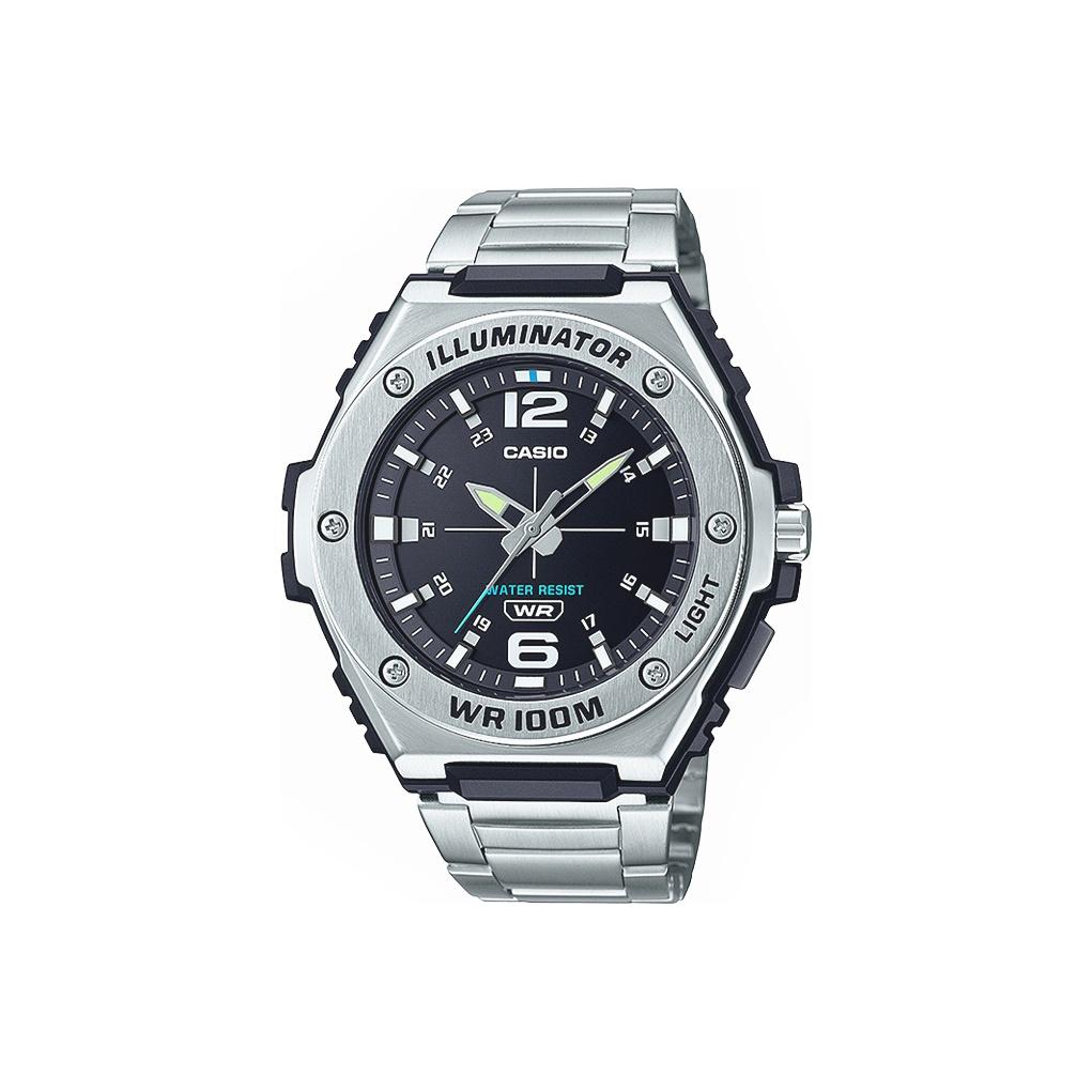 CASIO Men YOUTH Black Watch MWA100HD-1AV MWA100HD-1AV Silver Strap